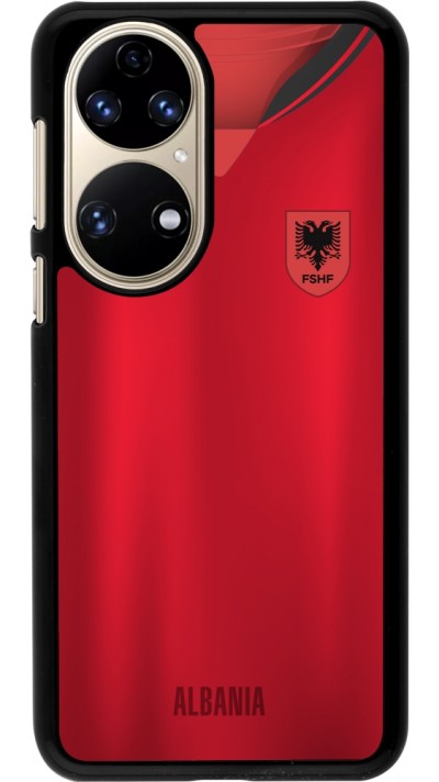 Huawei P50 Case Hülle - Albanien personalisierbares Fussballtrikot