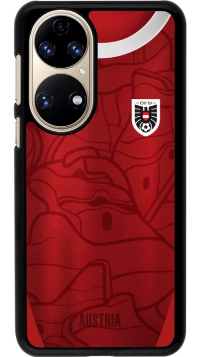 Huawei P50 Case Hülle - Austria personalisierbares Fussballtrikot