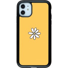 Coque iPhone 11 - Hybrid Armor noir Easter 2023 daisy