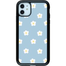 Coque iPhone 11 - Hybrid Armor noir Easter 2024 daisy flower