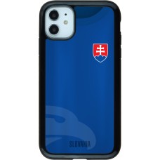 Coque iPhone 11 - Hybrid Armor noir Maillot de football Slovaquie