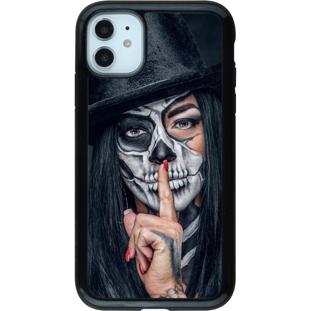 Coque iPhone 11 - Hybrid Armor noir Halloween 18 19