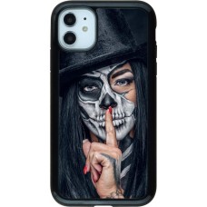 Coque iPhone 11 - Hybrid Armor noir Halloween 18 19