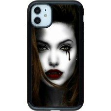 Coque iPhone 11 - Hybrid Armor noir Halloween 2023 gothic vampire