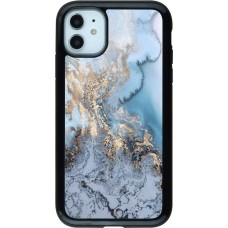 Coque iPhone 11 - Hybrid Armor noir Marble 04