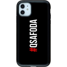 Coque iPhone 11 - Hybrid Armor noir Qsafoda 1