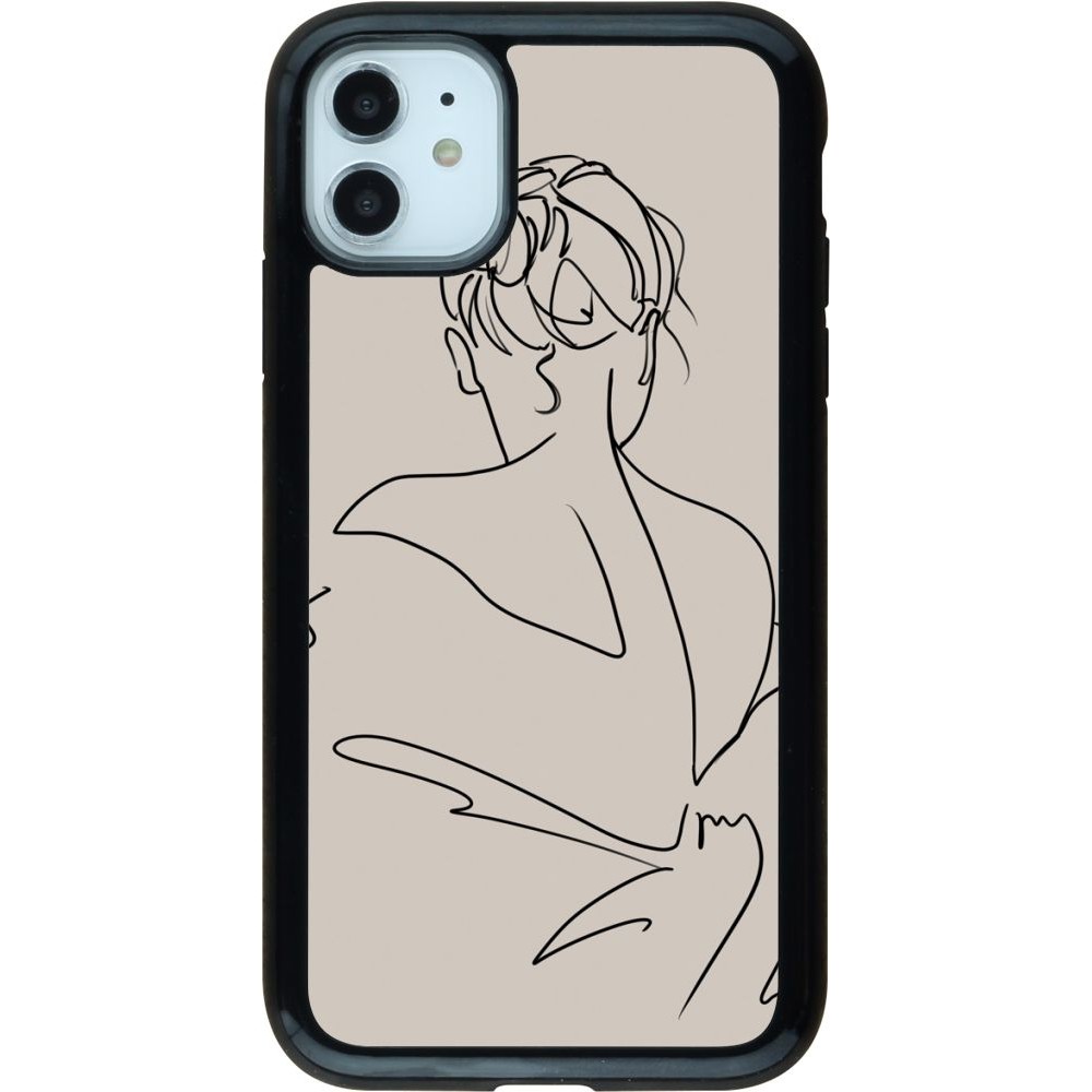 Coque iPhone 11 - Hybrid Armor noir Salnikova 05