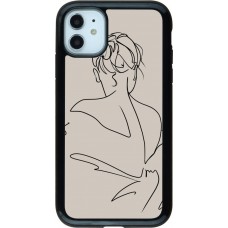 Coque iPhone 11 - Hybrid Armor noir Salnikova 05