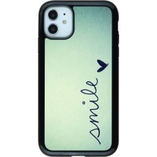 Coque iPhone 11 - Hybrid Armor noir Smile