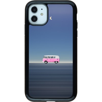 Coque iPhone 11 - Hybrid Armor noir Spring 23 pink bus