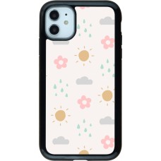 Coque iPhone 11 - Hybrid Armor noir Spring 23 weather