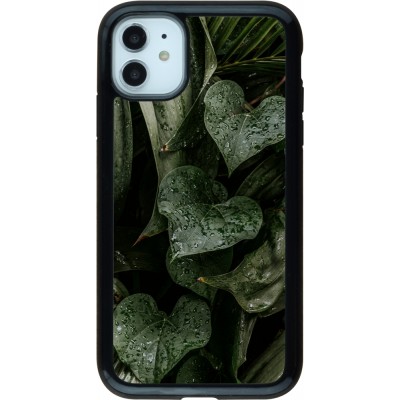 Coque iPhone 11 - Hybrid Armor noir Spring 23 fresh plants