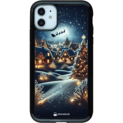 Coque iPhone 11 - Hybrid Armor noir Noël 2023 Christmas is Coming