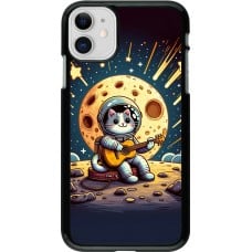 Coque iPhone 11 - AstroCat RockLune