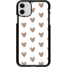 iPhone 11 Case Hülle - Autumn 2024 brown hearts