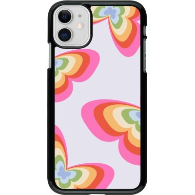 Coque iPhone 11 - Easter 2024 rainbow butterflies