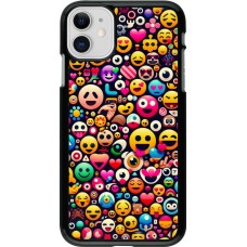 Coque iPhone 11 - Emoji Mix Color