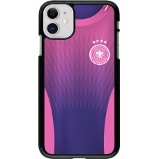 Coque iPhone 11 - Maillot de football Allemagne Extérieur personnalisable