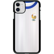 Coque iPhone 11 - Maillot de football France Extérieur personnalisable