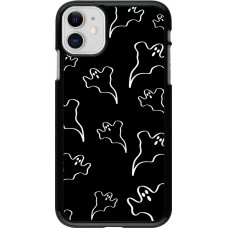 iPhone 11 Case Hülle - Halloween 2024 black and white ghosts