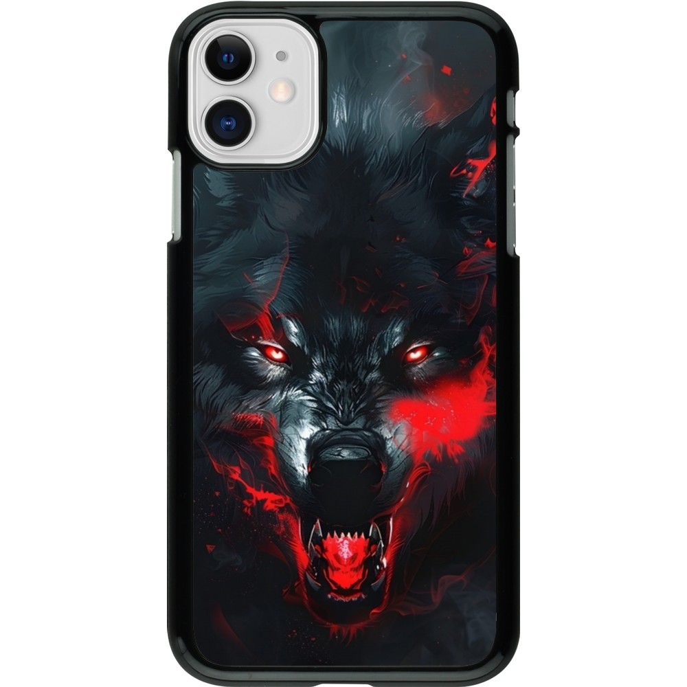 iPhone 11 Case Hülle - Halloween 2024 mad werewolf