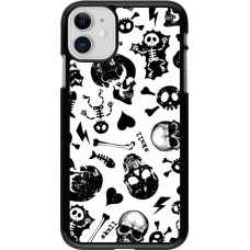 iPhone 11 Case Hülle - Halloween 2024 skeleton mix