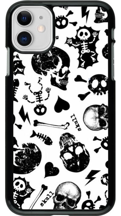 Coque iPhone 11 - Halloween 2024 skeleton mix