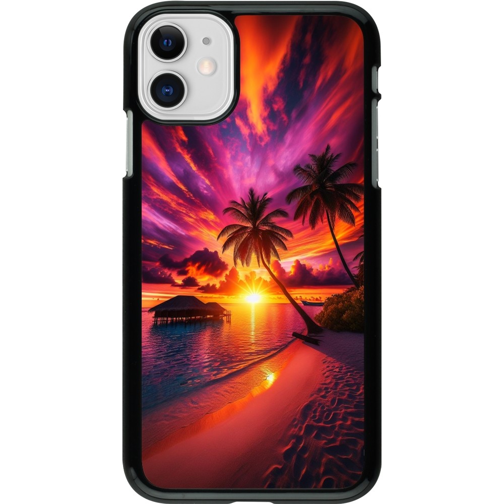 Coque iPhone 11 - Maldives Dusk Bliss