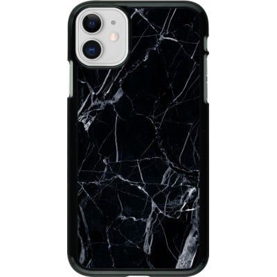 Coque iPhone 11 - Marble Black 01