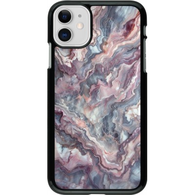 Coque iPhone 11 - Marbre violette argentée