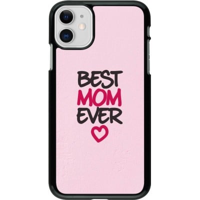 Coque iPhone 11 - Mom 2023 best Mom ever pink