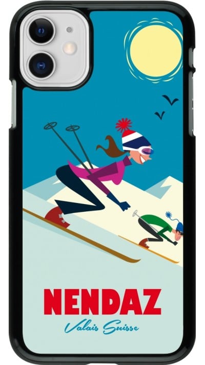 Coque iPhone 11 - Nendaz Ski Downhill