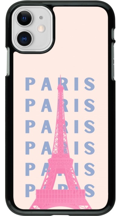 Coque iPhone 11 - Paris Pink Print