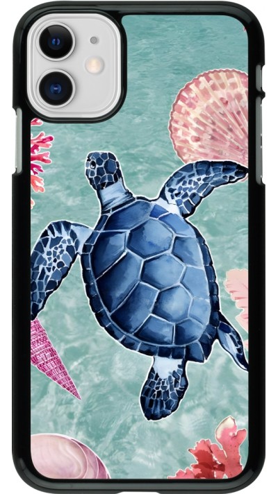 Coque iPhone 11 - Preppy Turtle