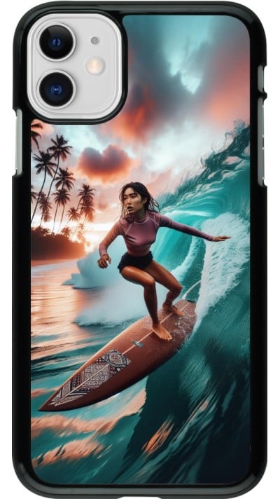 Coque iPhone 11 - Surfeuse Balinaise