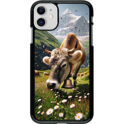 Coque iPhone 11 - Vache montagne Valais