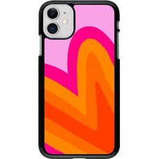 Coque iPhone 11 - Valentine 2024 heart gradient