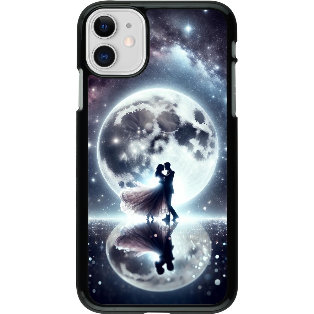 Coque iPhone 11 - Valentine 2024 Love under the moon