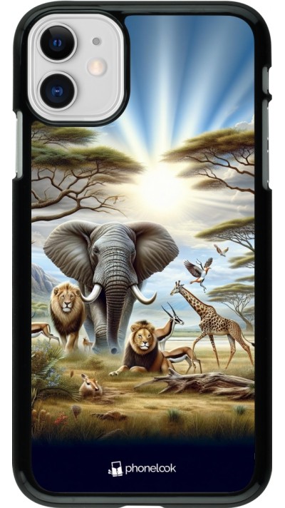 Coque iPhone 11 - Vie sauvage africaine