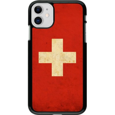 Coque iPhone 11 - Vintage Flag SWISS