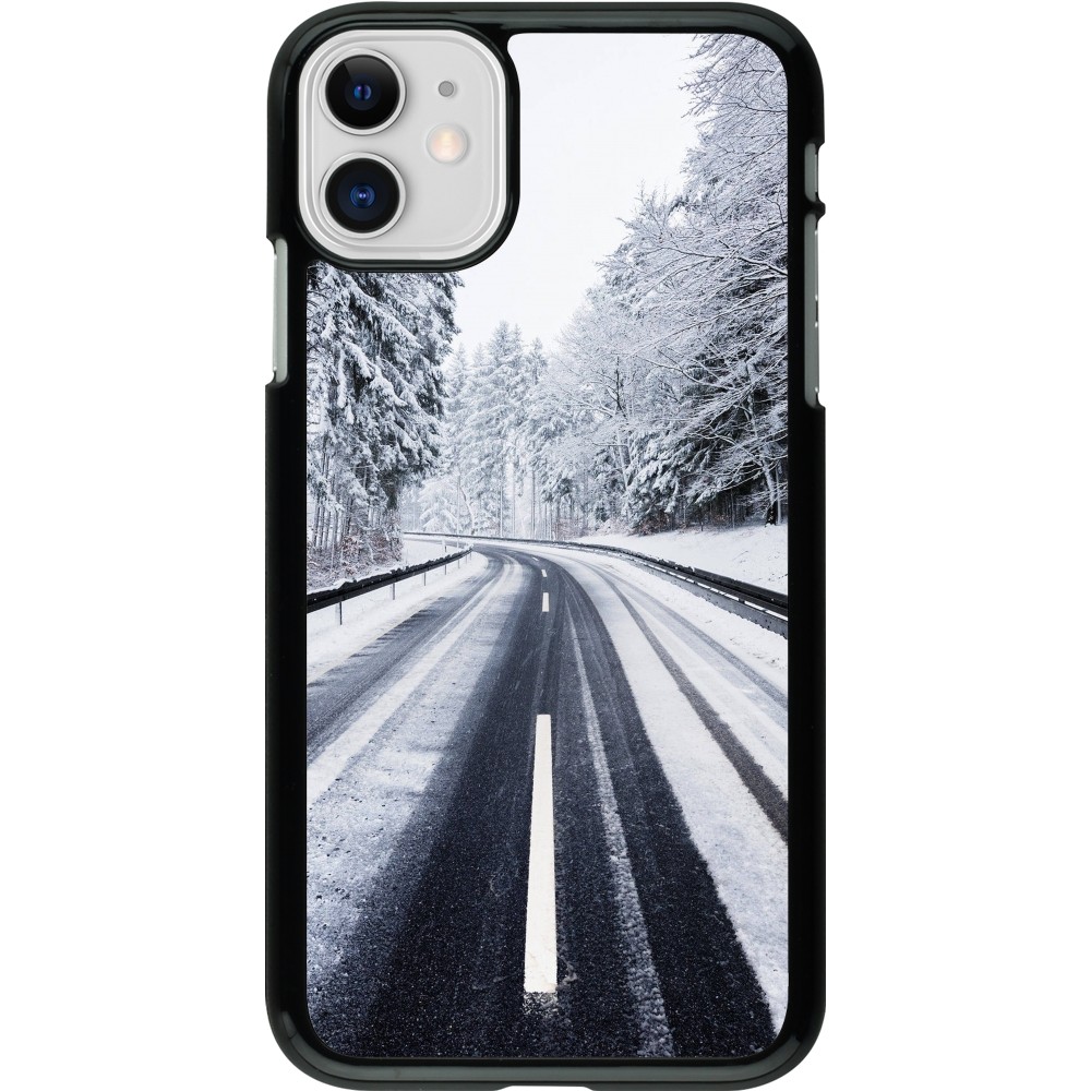 Coque iPhone 11 - Winter 22 Snowy Road