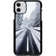 Coque iPhone 11 - Winter 22 Snowy Road