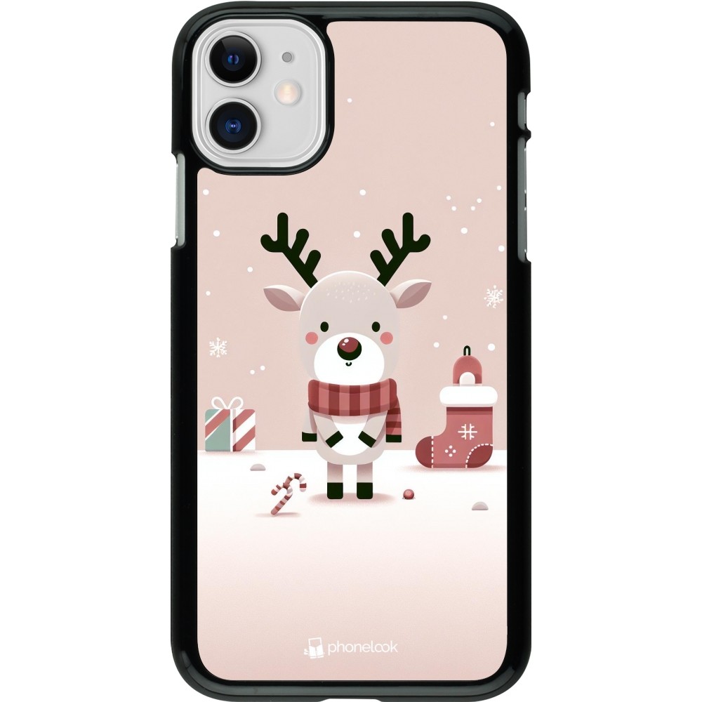 Coque iPhone 11 - Noël 2023 Choupinette Renne