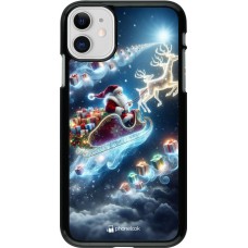 Coque iPhone 11 - Noël 2023 Père Noël enchanté