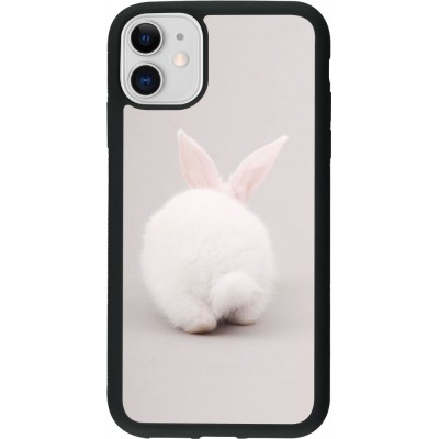 Coque iPhone 11 - Silicone rigide noir Easter 2024 bunny butt