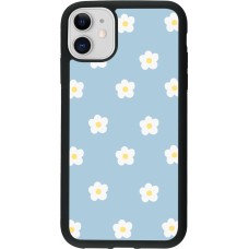 Coque iPhone 11 - Silicone rigide noir Easter 2024 daisy flower