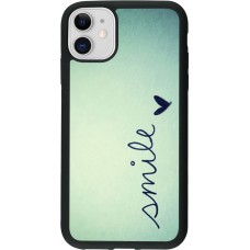 Coque iPhone 11 - Silicone rigide noir Smile