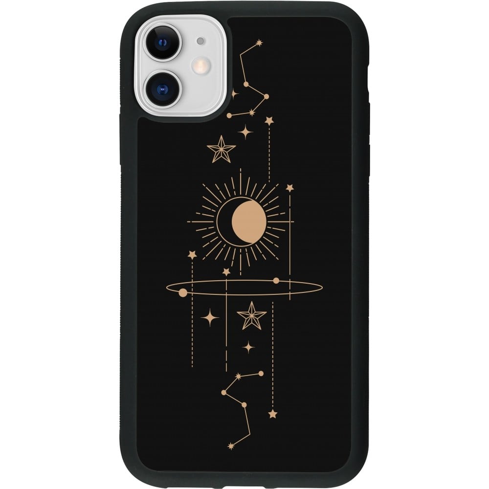 Coque iPhone 11 - Silicone rigide noir Spring 23 astro