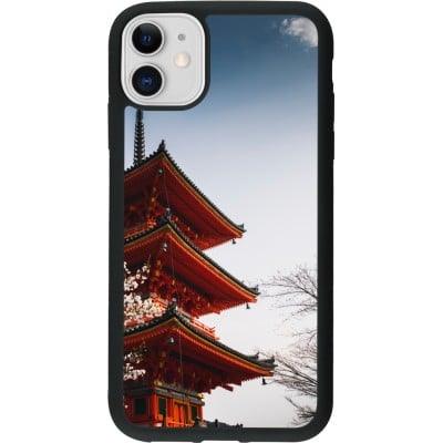 Coque iPhone 11 - Silicone rigide noir Spring 23 Japan