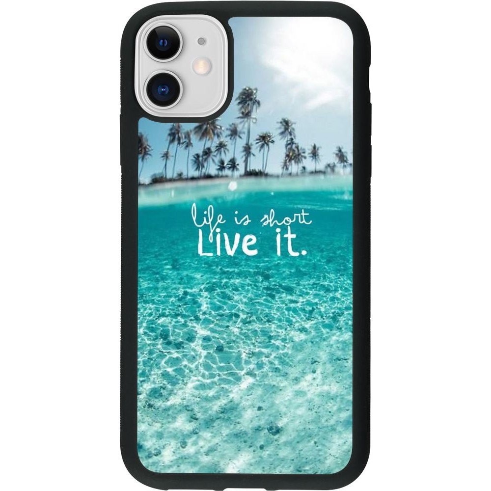 Coque iPhone 11 - Silicone rigide noir Summer 18 24